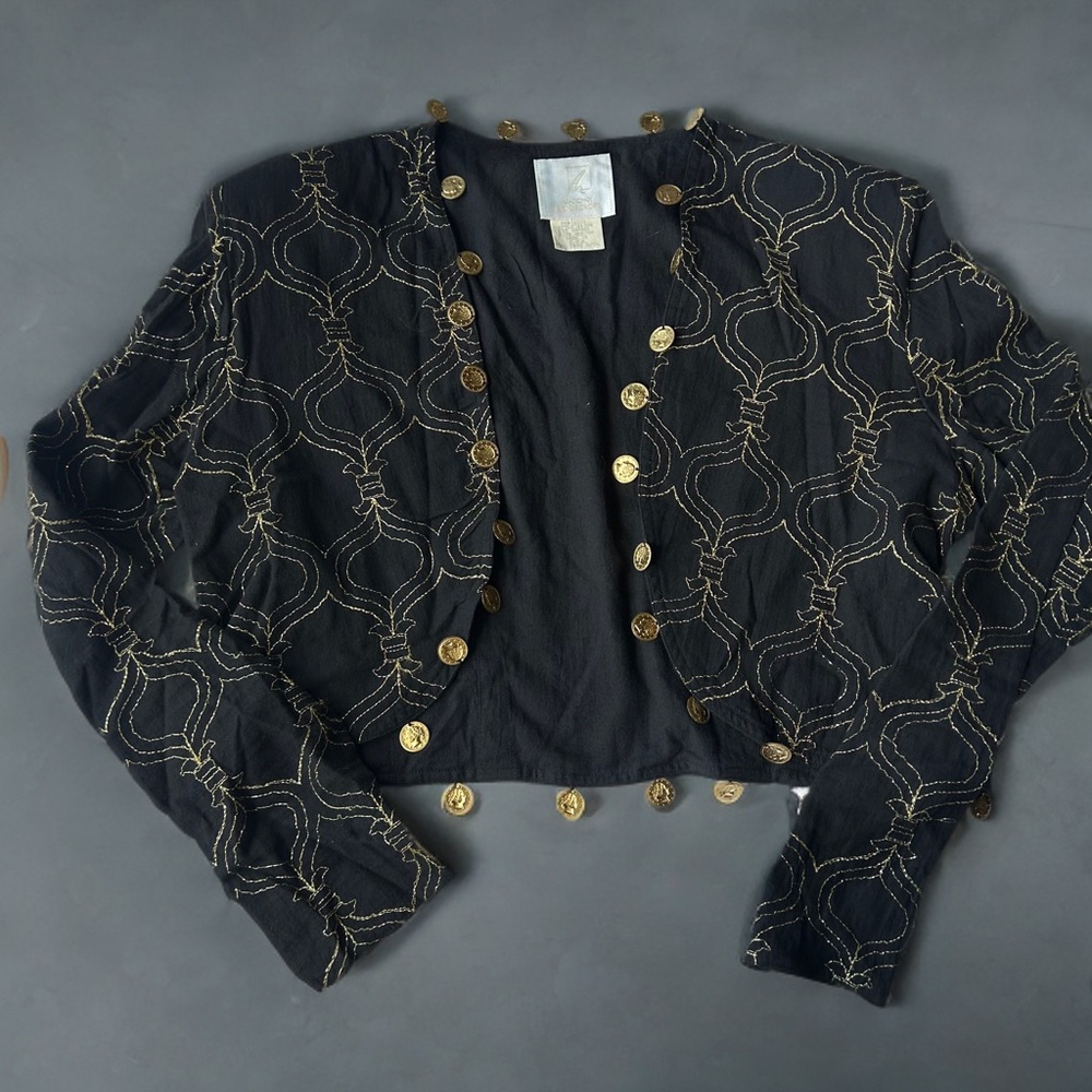 Vintage Antony Moorcroft Coin Detailed Jacket | Size Medium Y2K